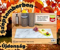 💢Üveg vágó - és tálalódeszka💢  ✔️A leghigiénikusabb vágódeszka mert nem nyelik el a szagokat és nem telepedik meg rajta a penész.  Könnyen tisztíthatóak. ✔️Üvegből készült vágódeszka márvány mintával egy hatékony módja annak, hogy a konyháját további dekorációval díszítse. ✔️4 talp biztosítja , hogy vágás közben ne csússzon meg a munkapulton. Nemcsak a szakács funkcionális eszköze, hanem díszelem is. ✔️ Alátétként is használhatók forró edények alá vagy az ételek és előételek tálalásához. ✔️ A vonzó márványmintás  vágódeszkán tálalt étel megjelenése nem átlagos, maga a deszka pedig egy további dísz az asztalon. 52 x 30 cm  Fekete márvány  kód  6133 Fehér márvány  kód  6132