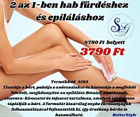 2 az 1-ben hab fürdéshez és epiláláshoz  Te is szereted a selymesen sima hidratált bőrt? Akkor erre a többfunkciós hab tökéletes megoldás hiszen még irritációt sem okoz. Tisztítja a bőrt puhítja a szőrszálakat és biztosítja a megfelelő felvitelt,  megkönnyítve az epilálást. Betaint, panthenolt, aloevera-kivonatot és tejsavat tartalmaz, amelyek együttesen táplálják a bőrt.  A formulát kizárólag enyhe fürdőanyagok felhasználásával fejlesztették ki, így érzékeny bőrön is használható. Hogyan kell használni:  Használat előtt a alaposan rázd fel. Kis mennyiségű habot függőlegesen adagolj a kezedre, majd oszlasd el a nedves bőrödön.  Fürdés vagy borotválkozás után most le langyos vízzel. 150 ml Kód 5193