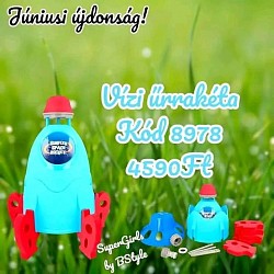 Újdonság júniusban 🥰 💦Vízi űrrakéta💦 Termék kód: 8978 5790Ft helyett 4️⃣5️⃣9️⃣0️⃣Ft 💦 Magasság: max 1,5 méterig 💦  A rakéta eléri a 1,5 méteres magasságot, ami igen szórakoztatóvá teszi kimegyekek számára 💦  28 cm